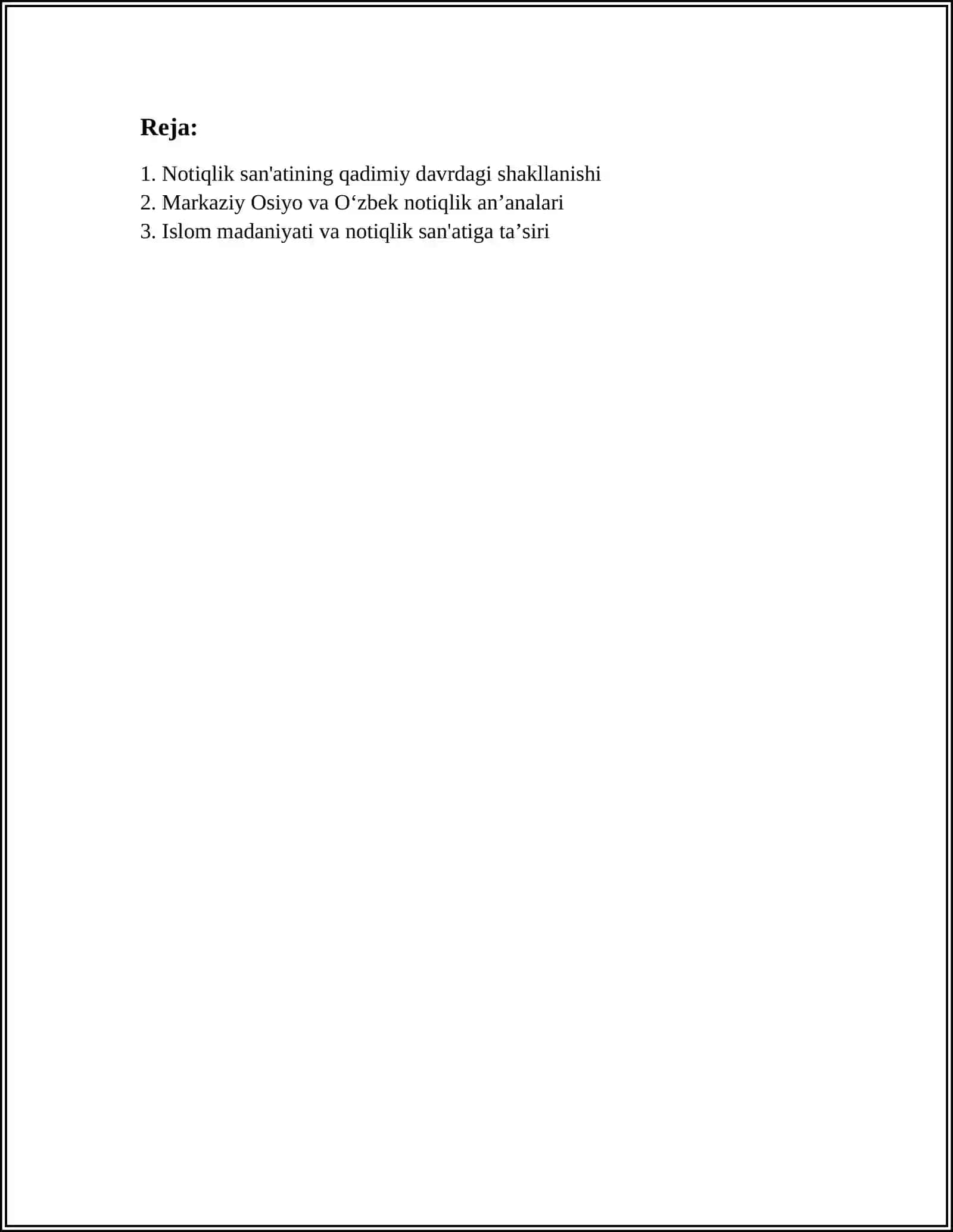 NOTIQLIK SAN'ATI TARIXI 2