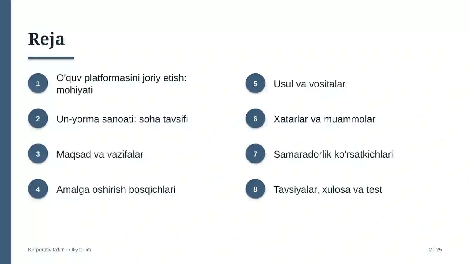 Un-yorma sanoatida o'quv platformasini joriy etish 2