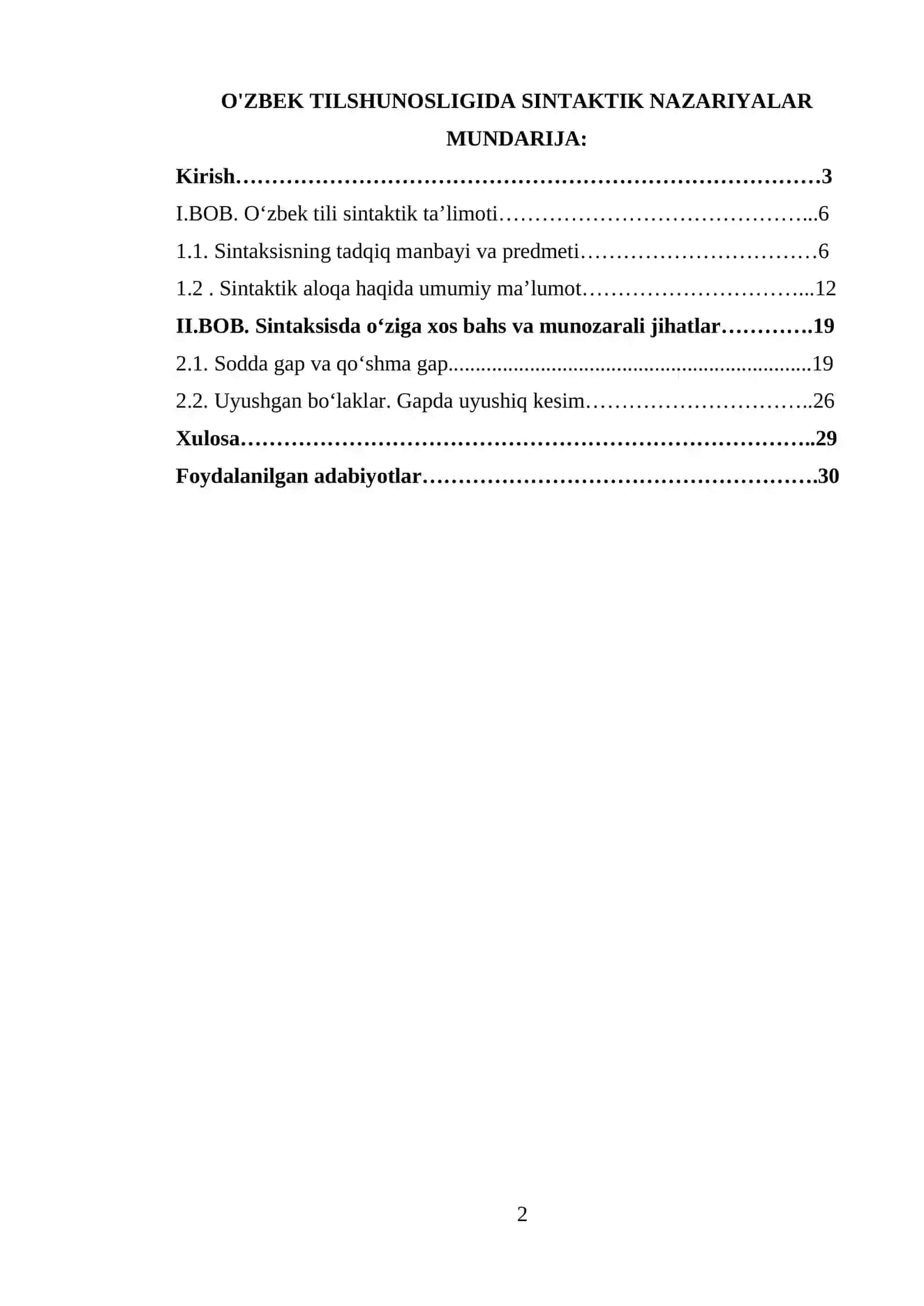 O'zbek tilshunosligida sintaktik nazariyalar 2