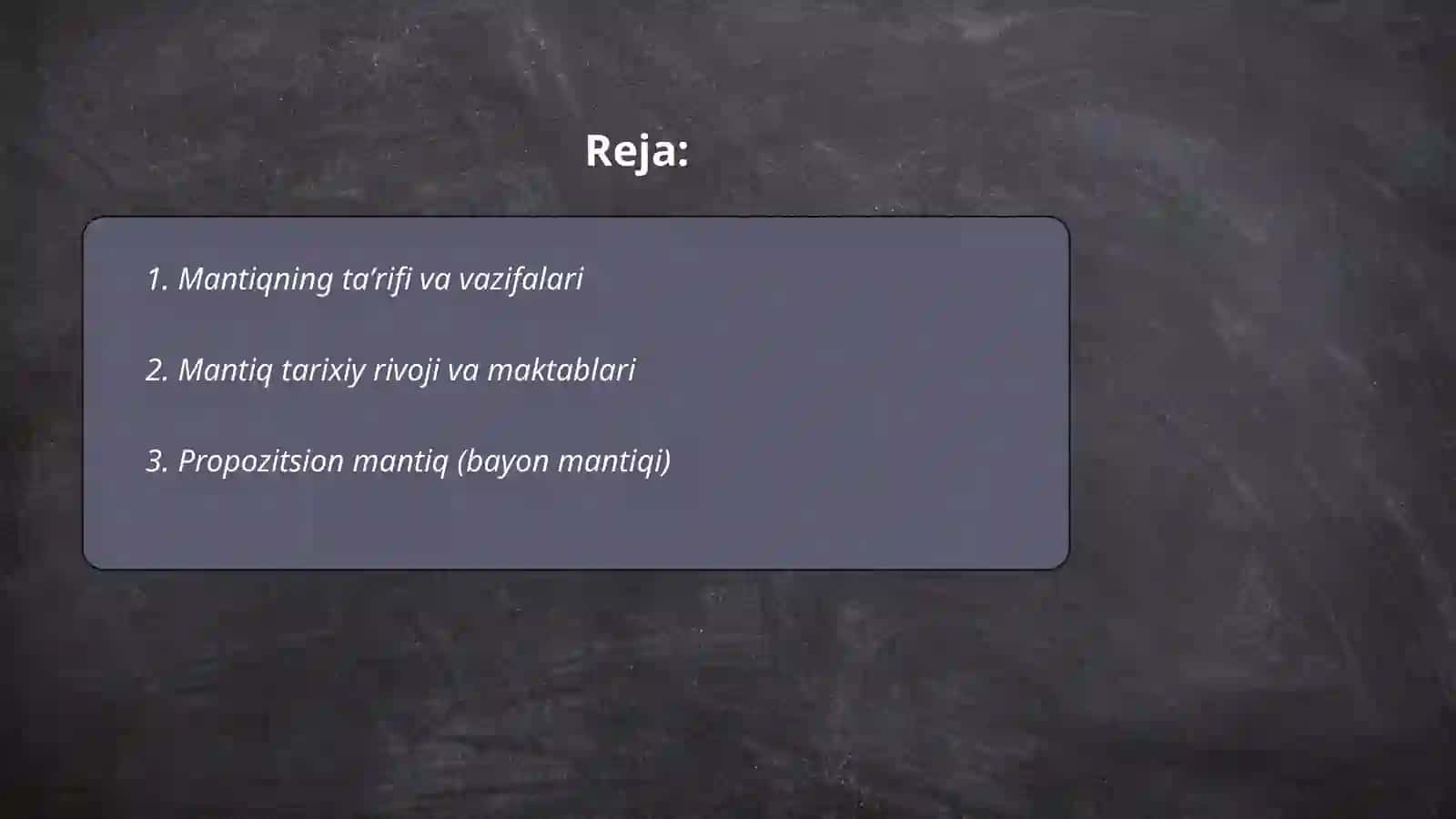 Mantiq (logika) 2