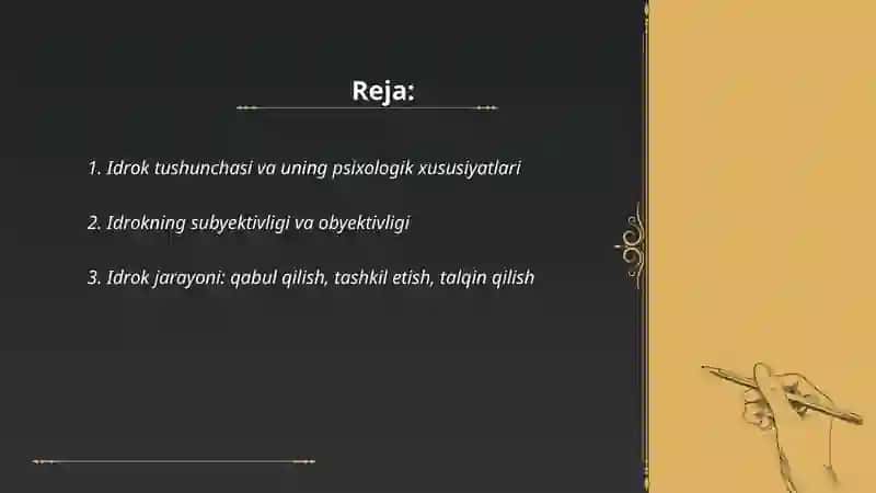 Idrokning psixologik hususiyati 2