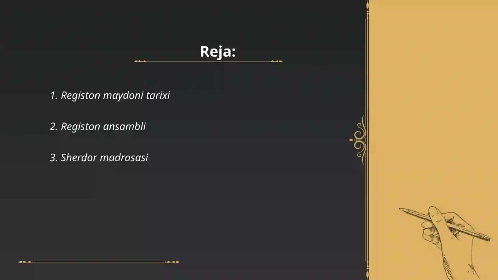 Registon maydoni tarixi 2