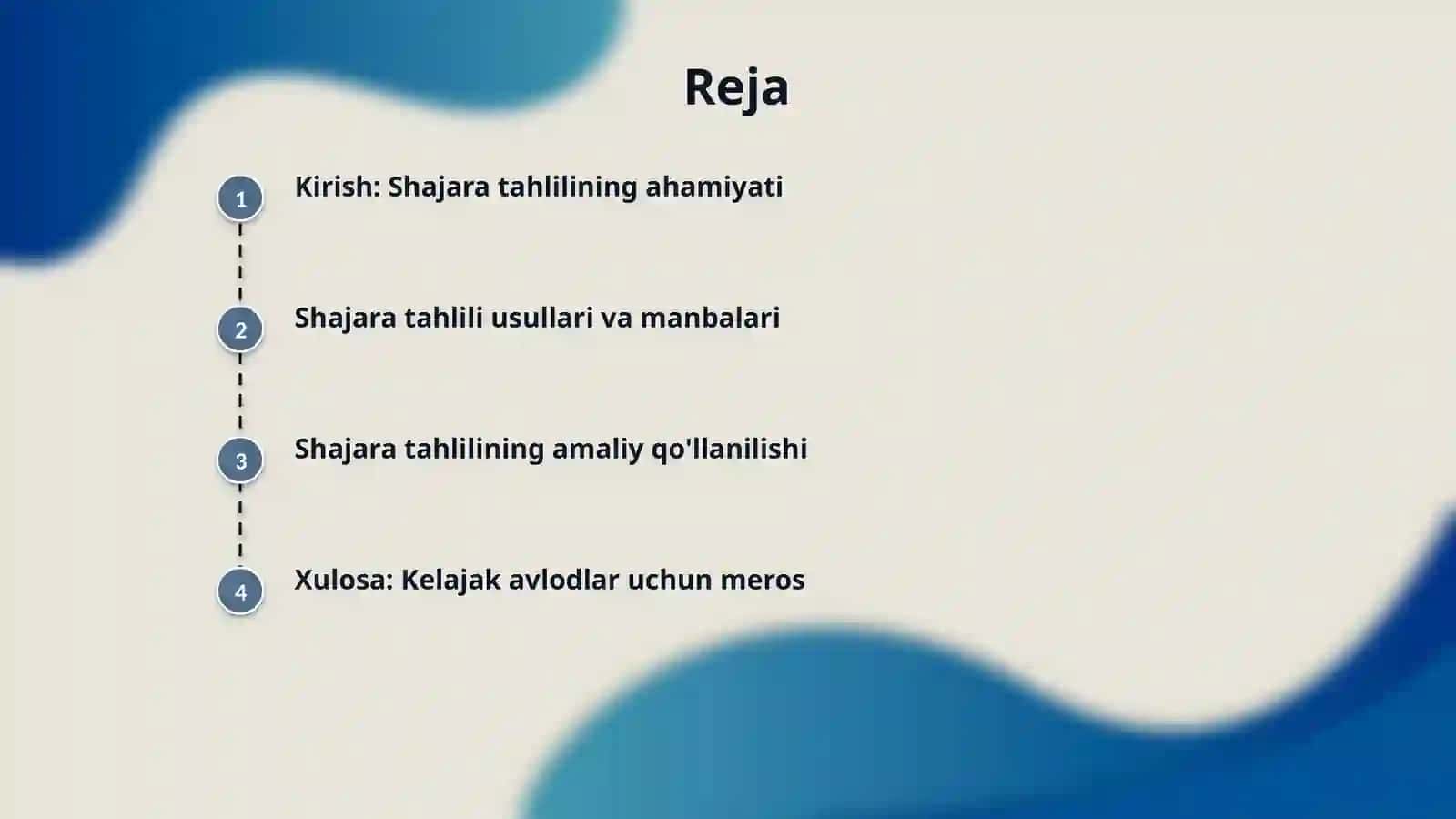 Avlodlar shajarasini tahlil qilishga organish 2