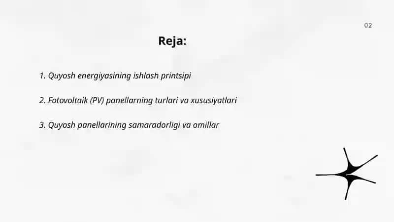 Quyoshdan energiya olish 2