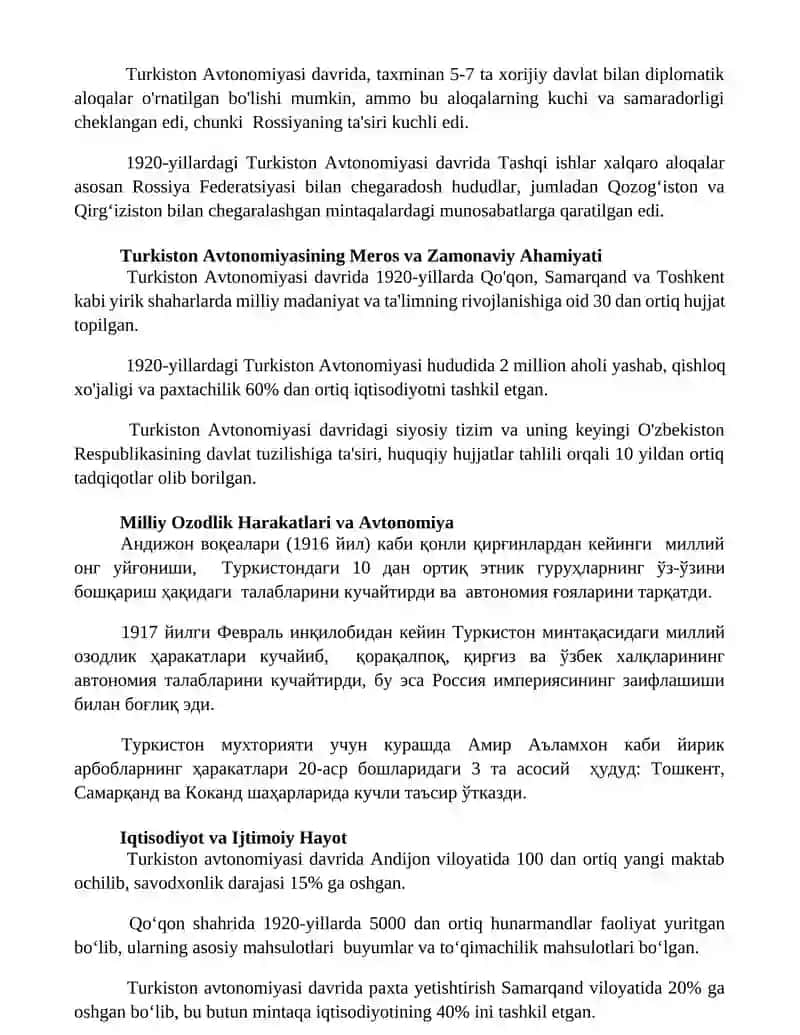 Turkiston muxtoriyati 2