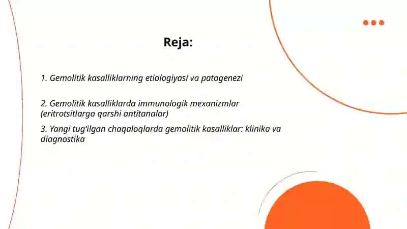 Gemolitik va gemorragik kasallik 2