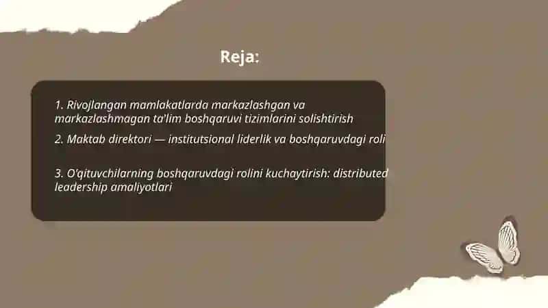Rivojlangan mamlakatlarda ta‘lim tizimlari boshqaruvi 2