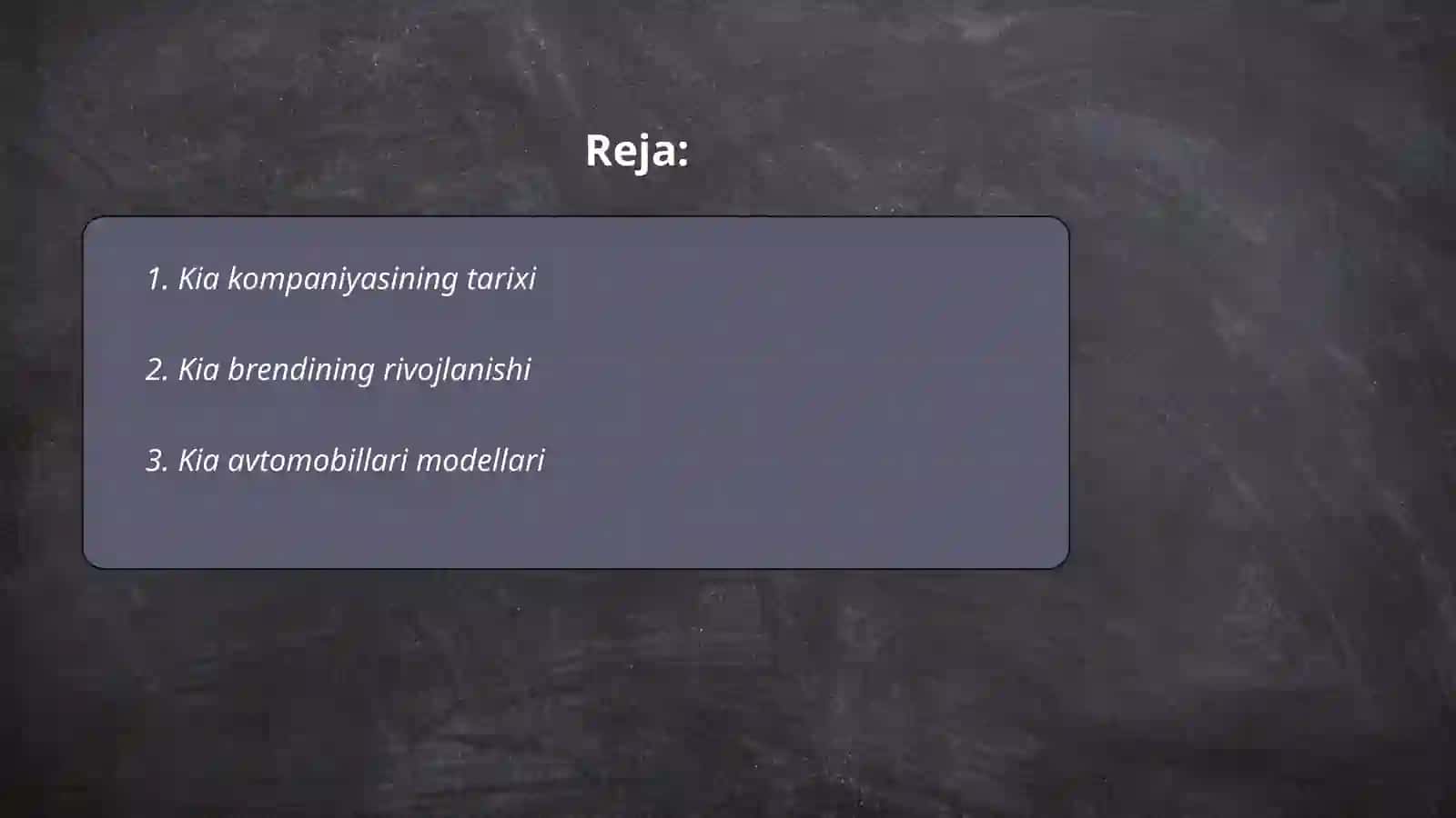 Kia kompaniyasining tarixi 2