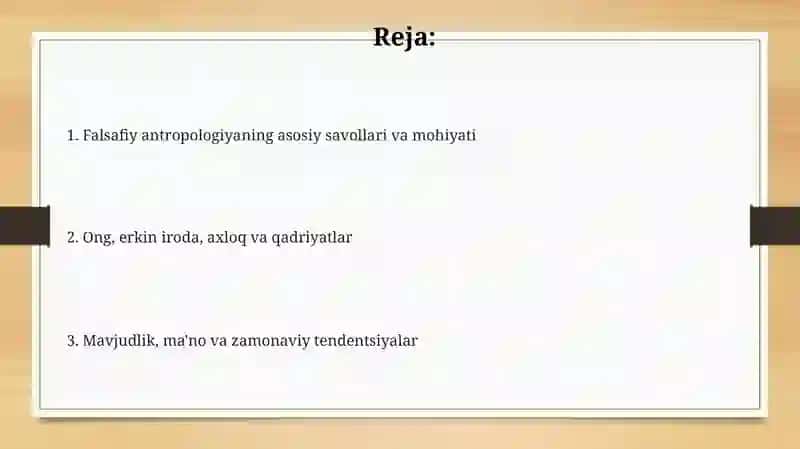 Inson falsafasi (Falsafiy atropologiya) 2