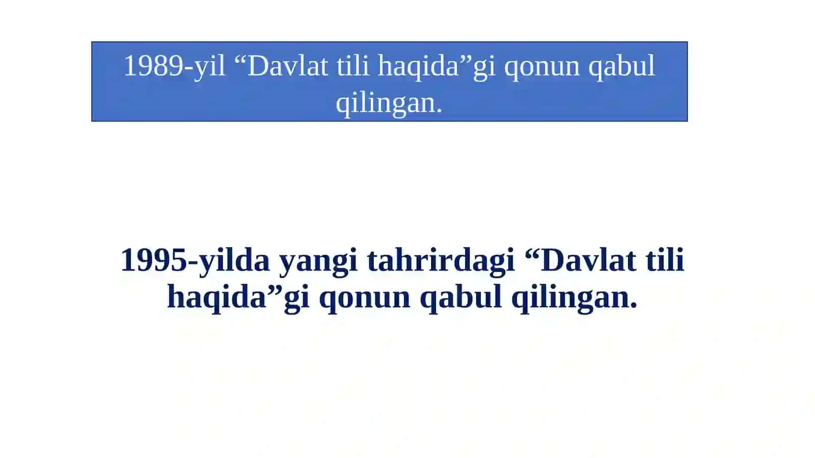 O'zbek Tili- davlat Tili 2