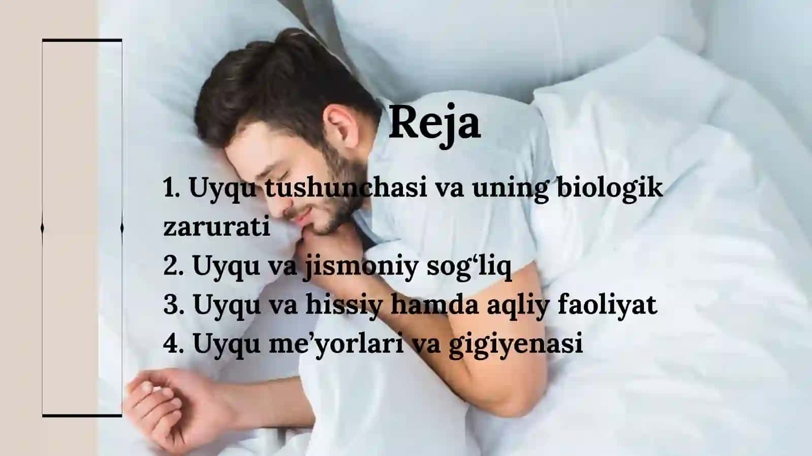 Umumiy jismoniy va hissiy holat uchun uyquning ahamiyati 2
