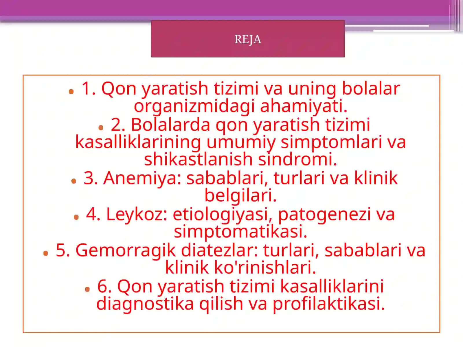 Angren Universiteti Davolashishi Fakulteti Bolalarka Saqlik Propedevtika Sifanidan 2