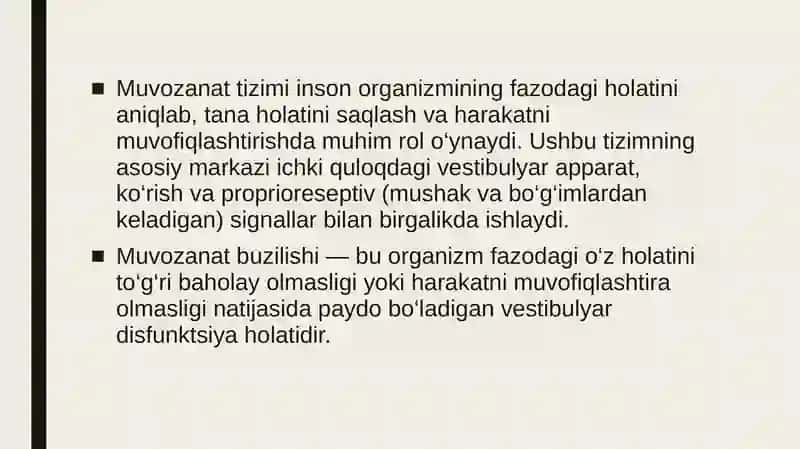 Muvozanat buzilishi va uning turlari 2