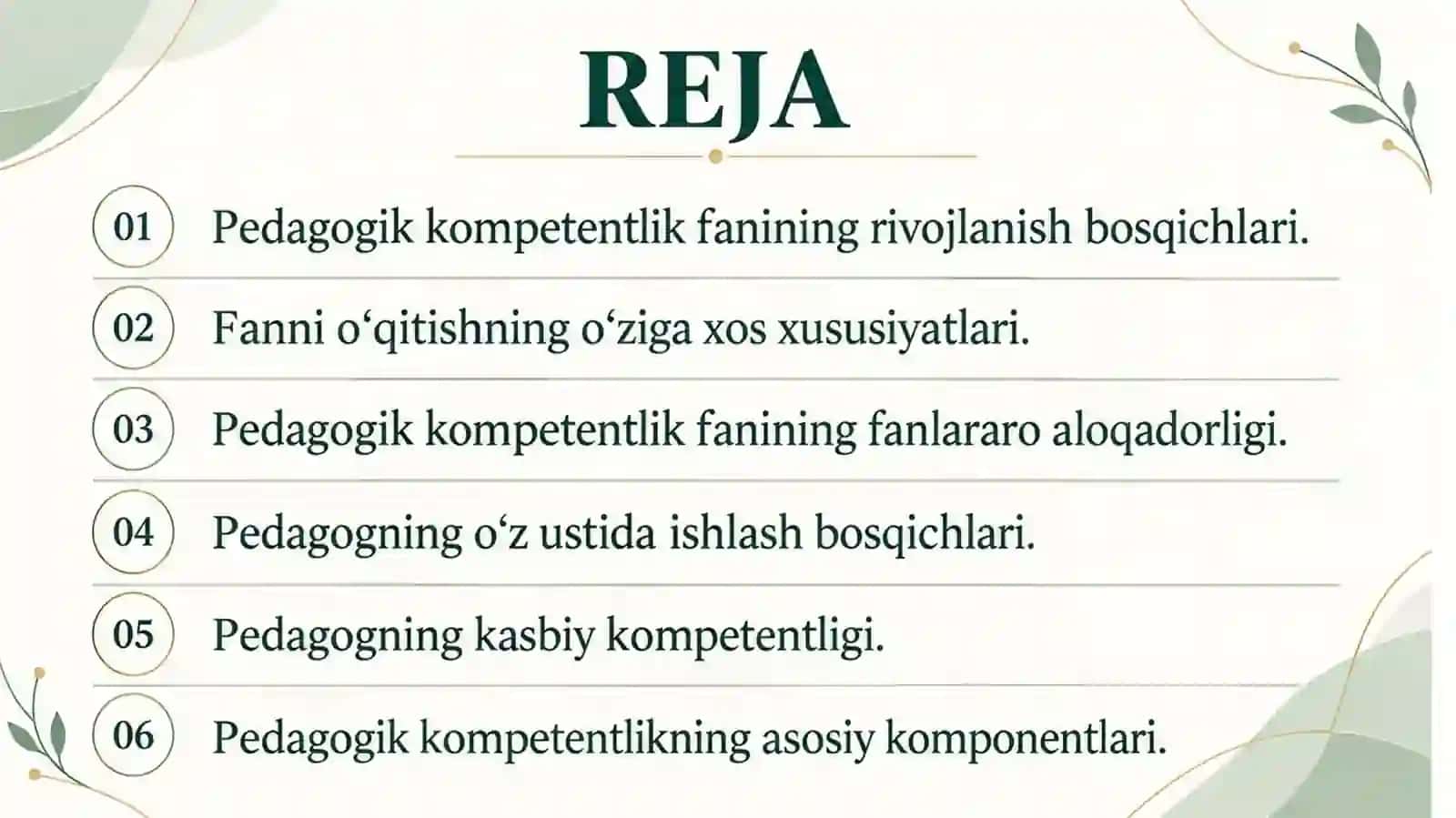 Pedagogik kompitentlikni shakllantirish 2