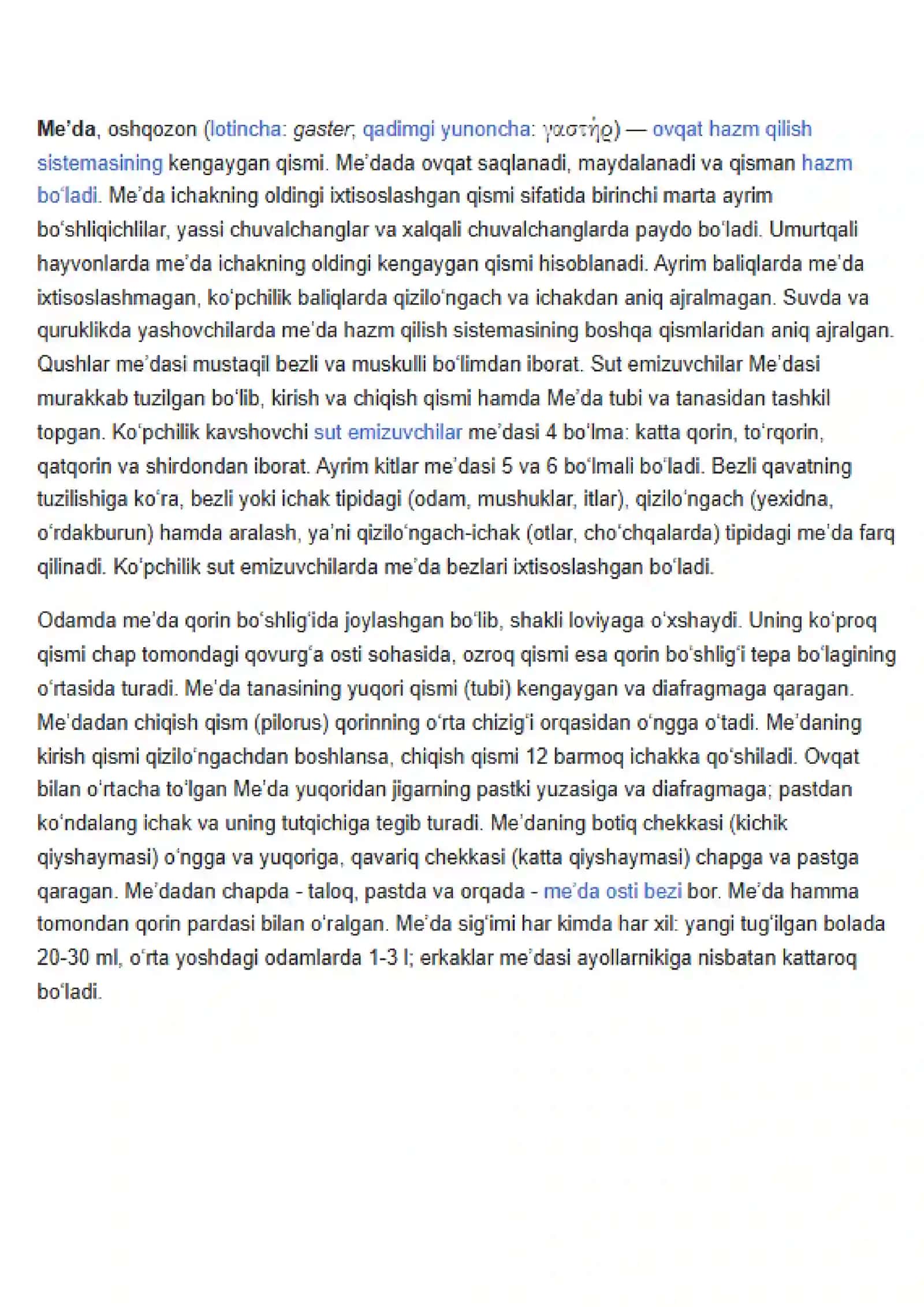 Ovqat hazm qilish sistemasi 2