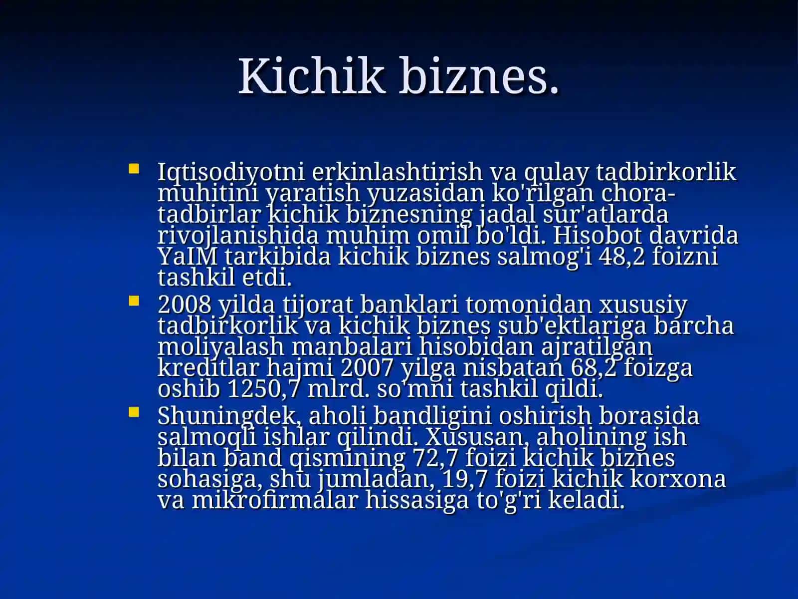 Iqtisodiy rivojlanishning yuqori suratlarda ta'minlash sharoitida korxonada biznes rejalashtirish va takomillashtirish 2