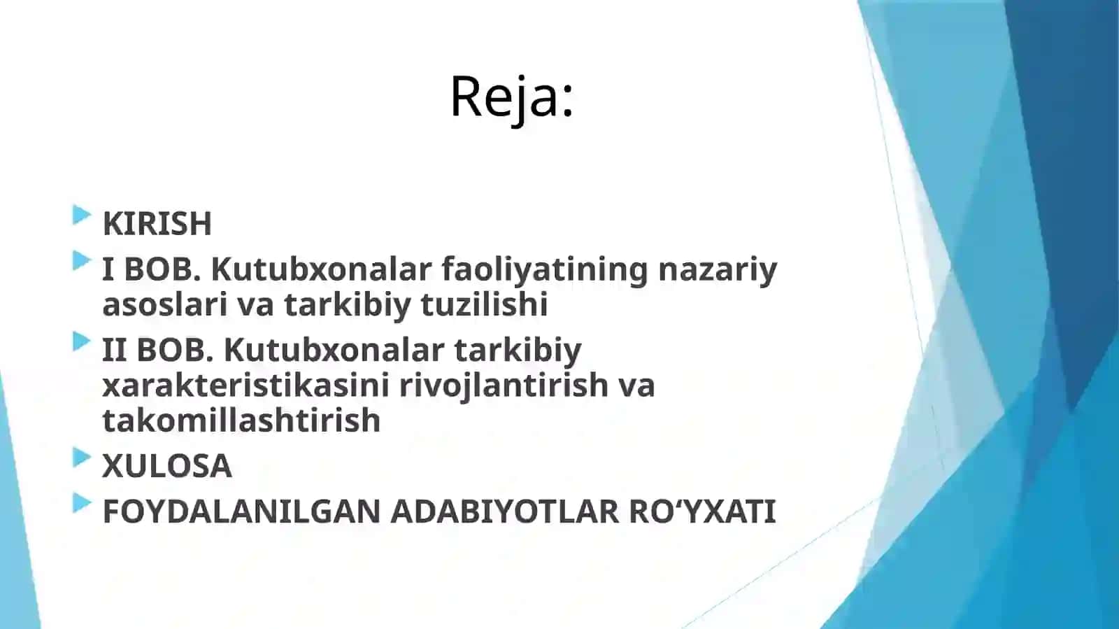Kutubxonalarning tarkibiy xarakteristikasi 2