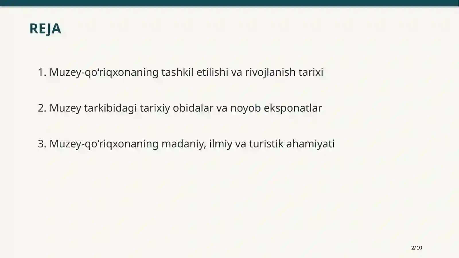 BUXORODAVLATME’MORIY-BADIIYMUZEY-QO‘RIQXONASI 2