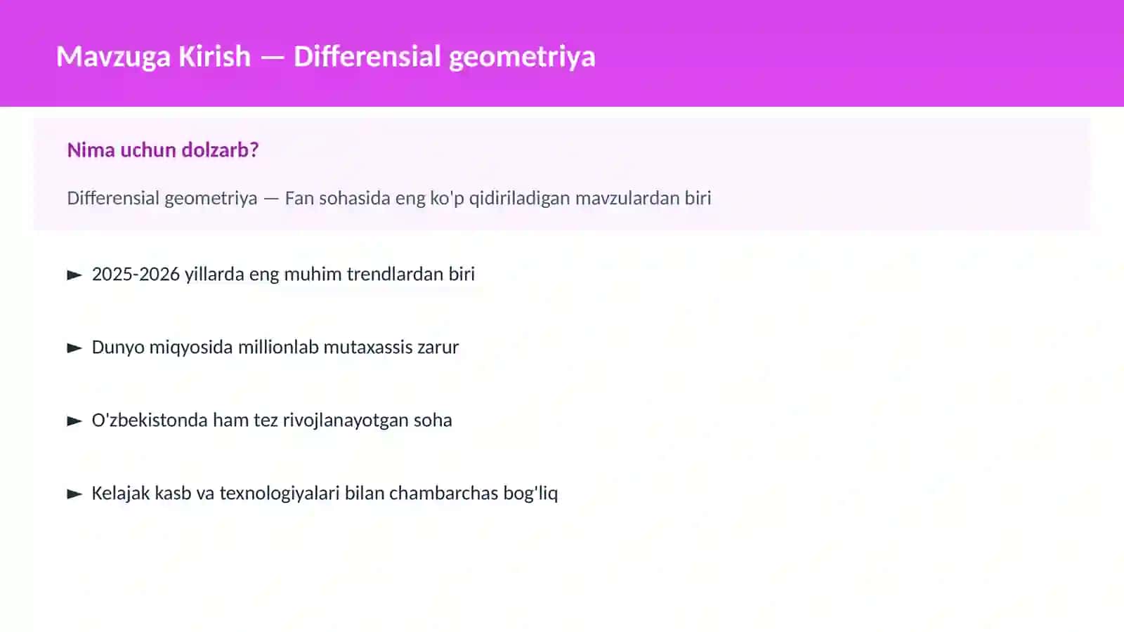 Differensial geometriya 2