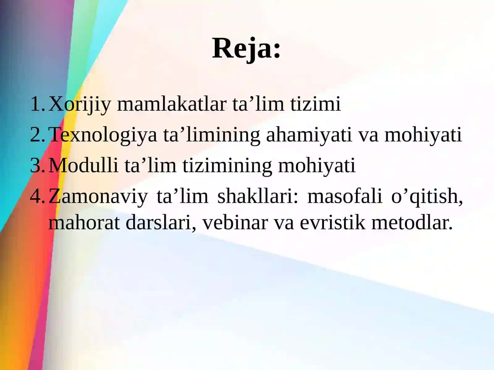 TEXNOLOGIYA DARSLARIDA XORIJIY TA’LIM TIZIMIDAN FOYDALANISH 2