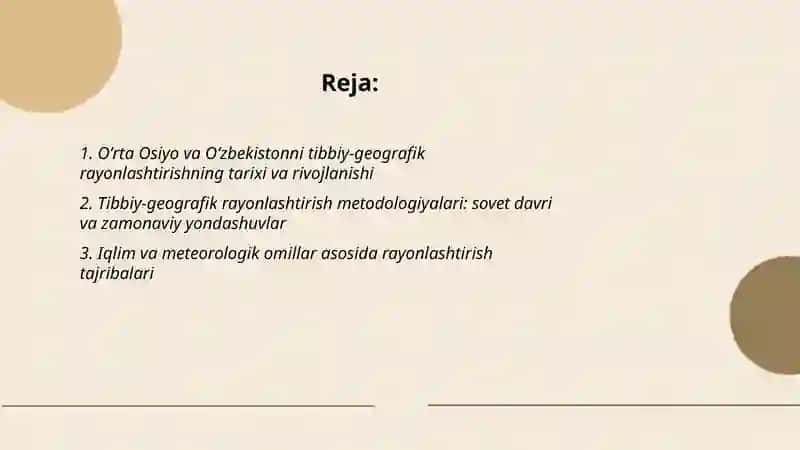 O'rta OSIYO VA O'ZBEKISTON NI TIBBIY GEOGRAFIK RAYONLASHTIRISH TAJRIBALARI 2