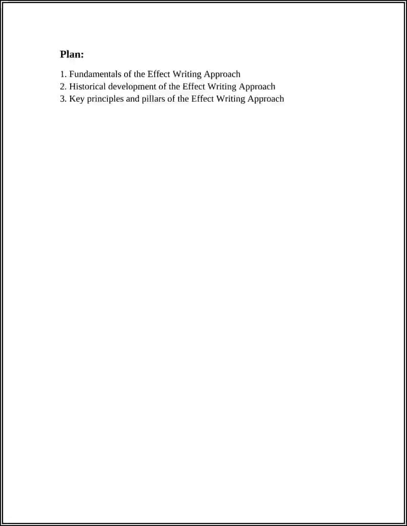 Effect Writing Approach 2