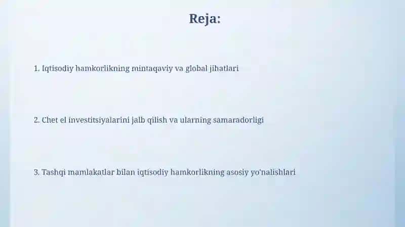 Texnologiya va innovatsiyalar almashinuvi 2