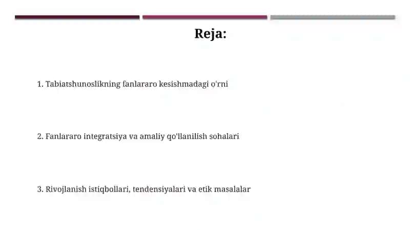 Tabiatshunoslik fanining ta'rifi va mohiyati 2