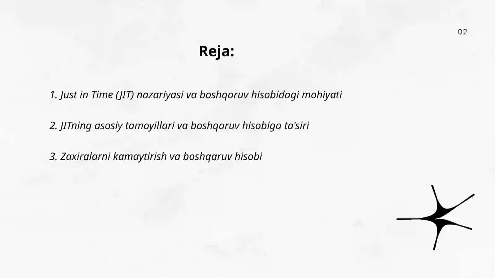 Just in Time tizimining mohiyati 2