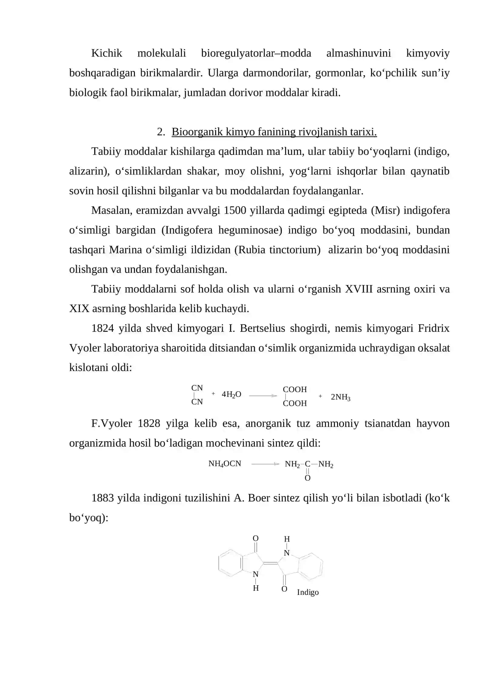 BIOORGANIK KIMYO FANINING PREDMETI, O‘RGANISH OB’EKTLARI 2