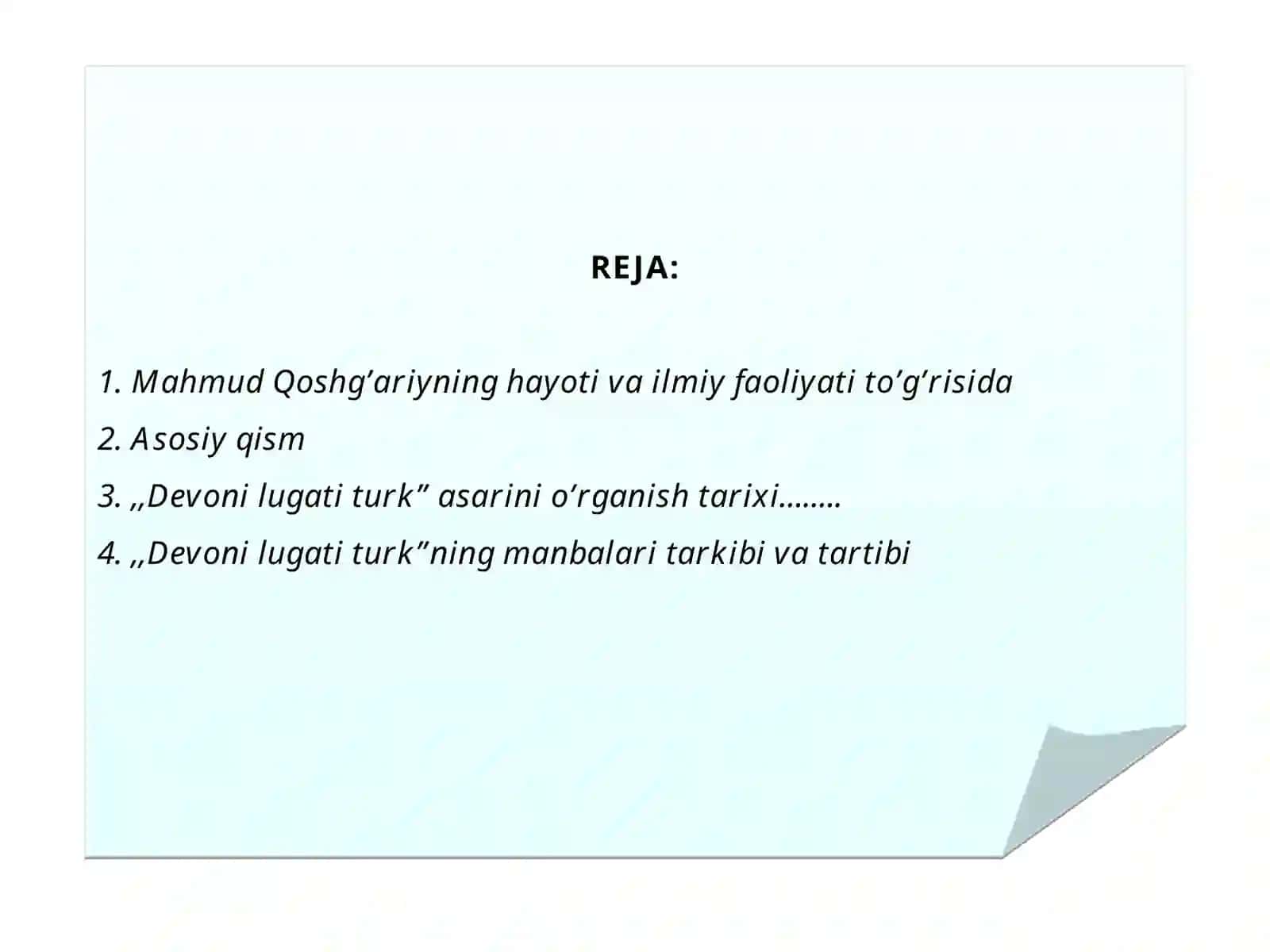 MAHMUD QOSHG’ARIYNING,,DEVONI LUG’ATI TURK” ASARI 2