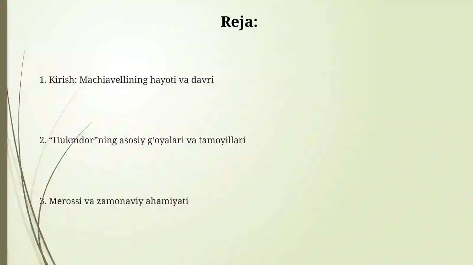 Makiavellining "Xukmdor" asari 2