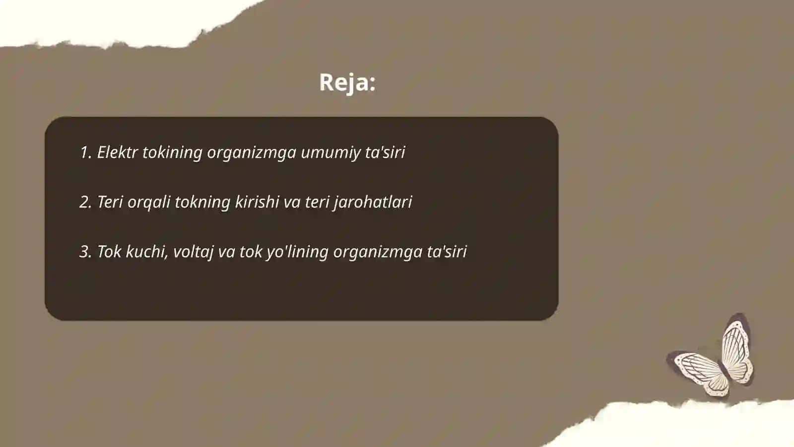 Elektr tokining organizmga tasiri 2