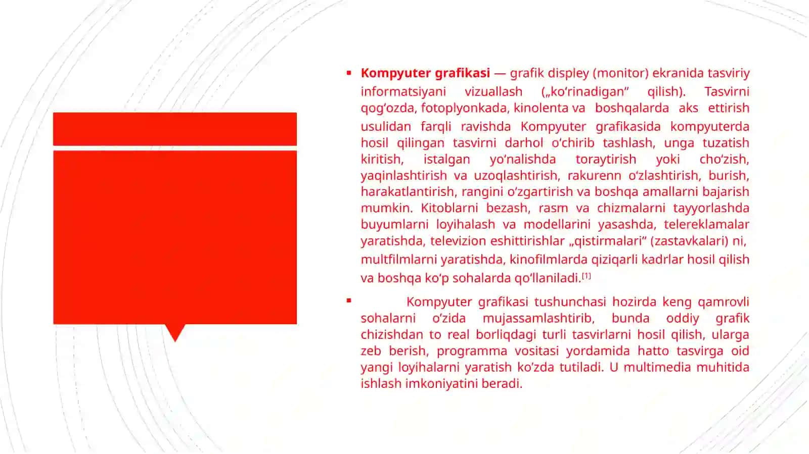 Kompyuter grafikasining tasnifi 2