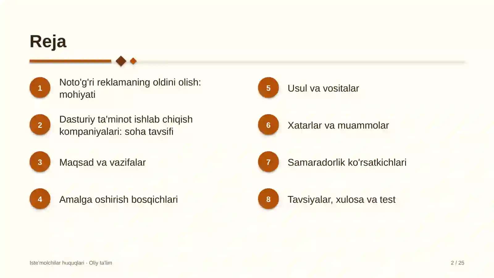 Dasturiy ta'minot ishlab chiqish kompaniyalarida haqiqatga to'g'ri kelmaydigan reklamaning oldini olish 2