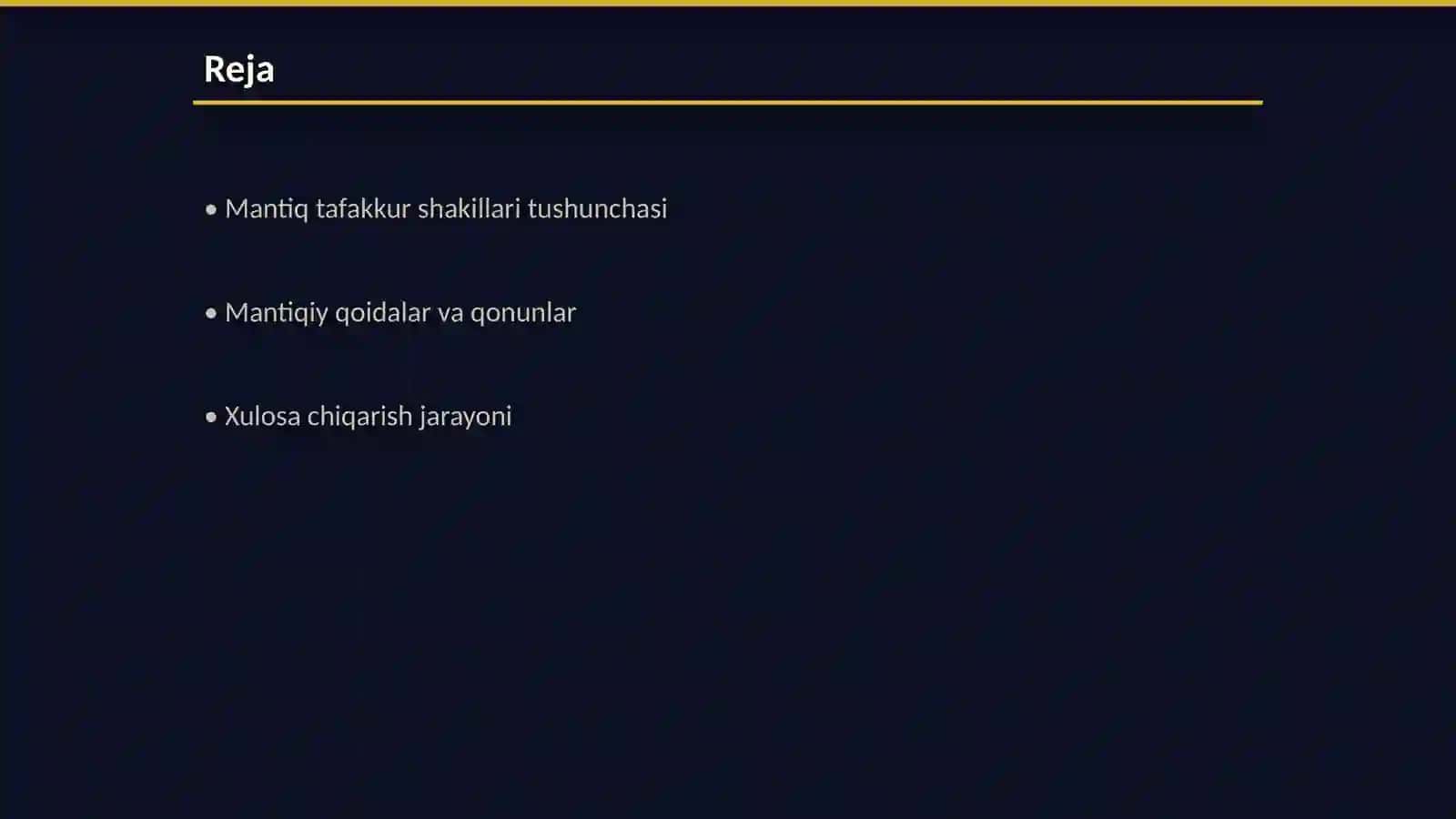 Mantiq tafakkur shakillari va qonunlarini 2