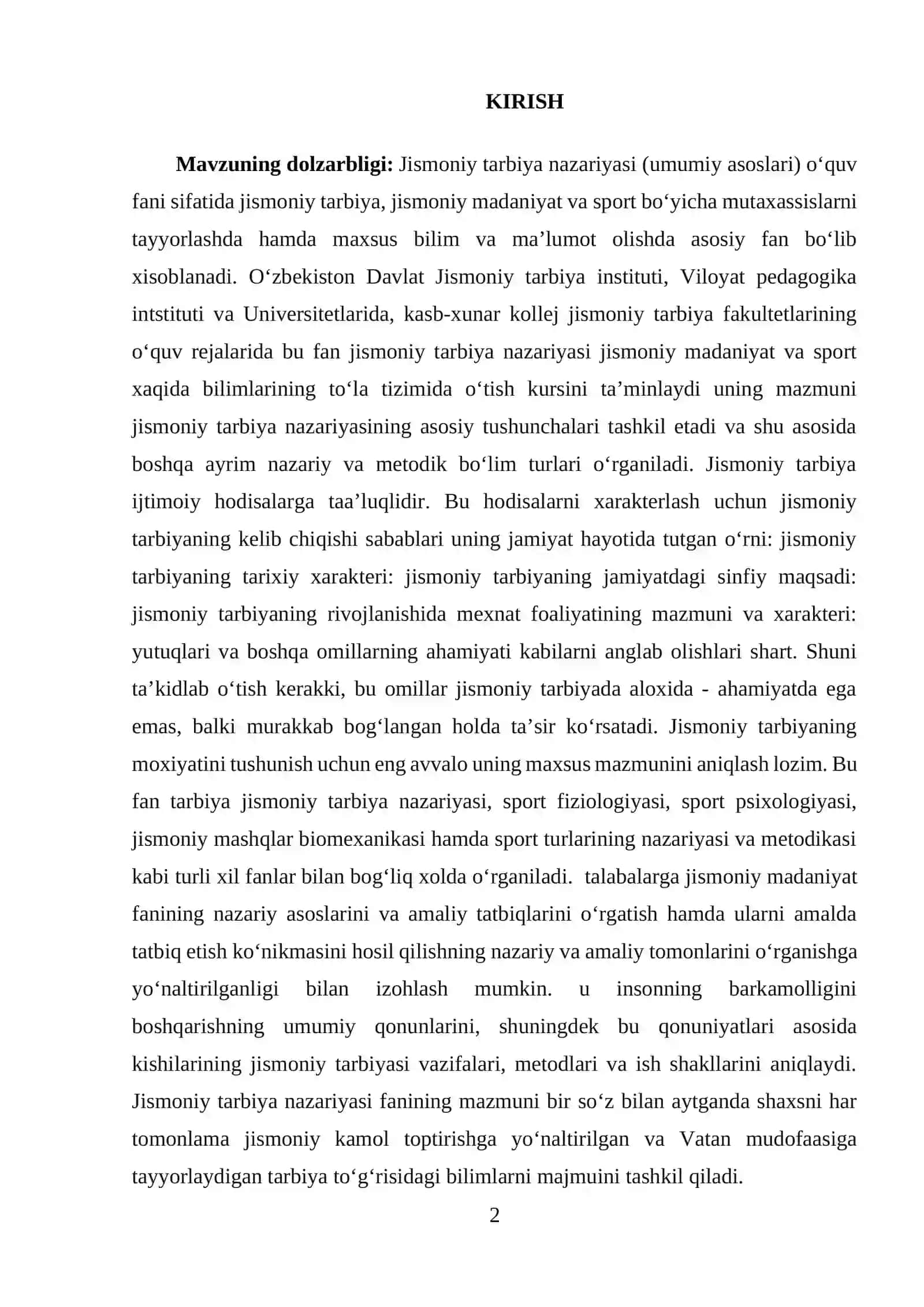Jismoniy mashqlar Jismoniy tarbiyaning asosiy vositasi sifatida 2