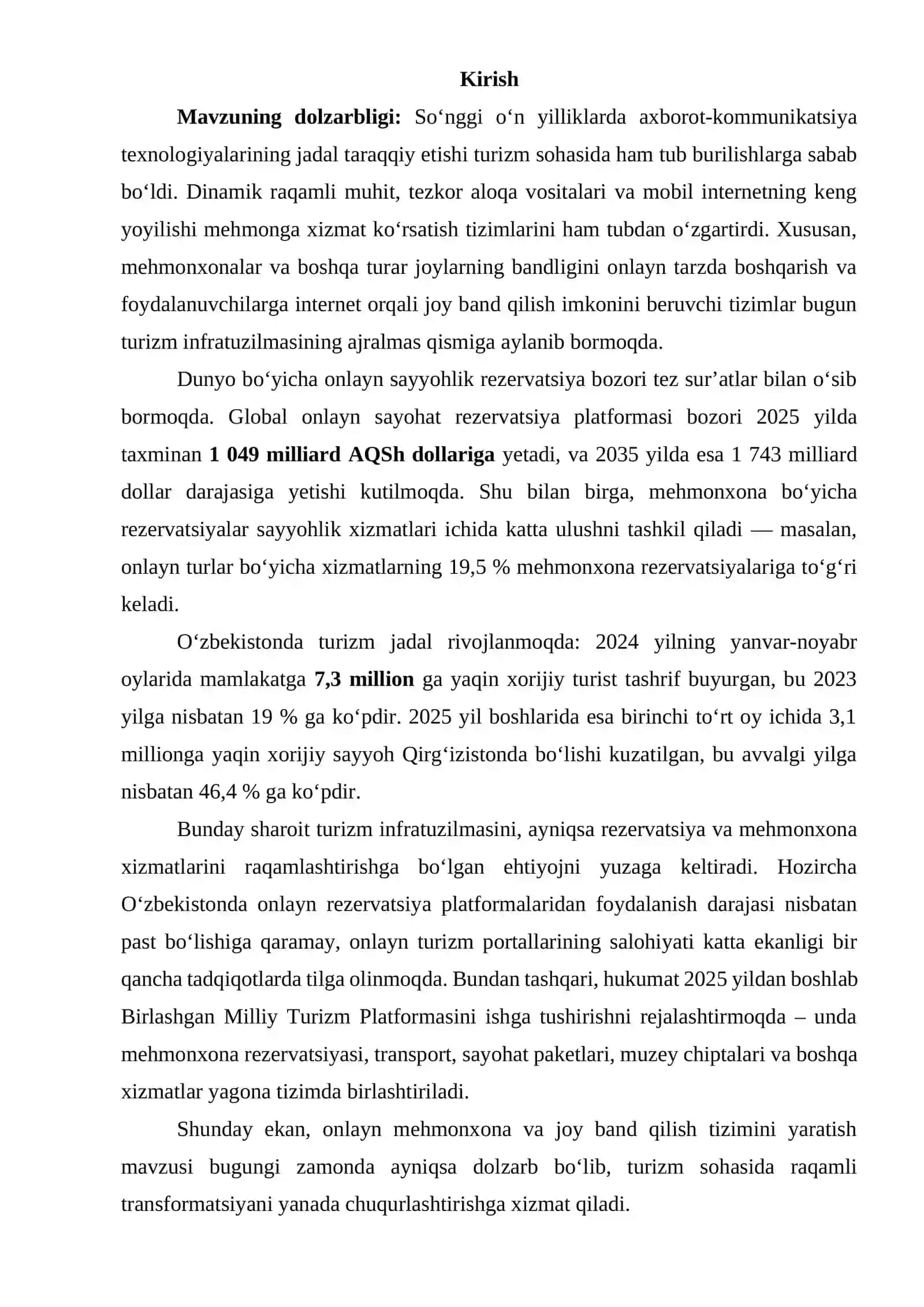 ONLAYN MEHMONXONA VA JOY BAND QILISH TIZMINI YARATISH 2