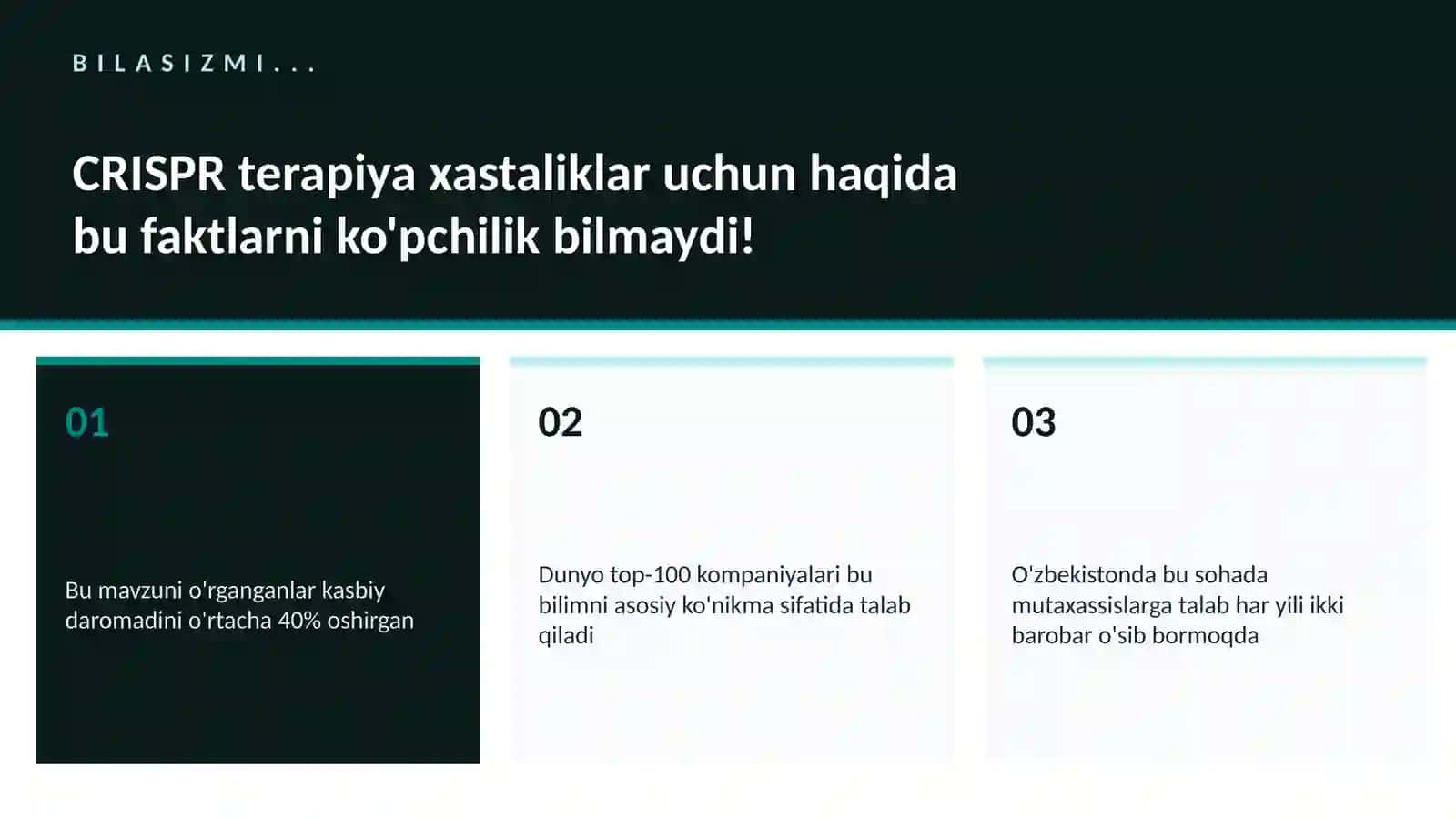 BIOTEXNOLOGIYA VA GENOMIKA 2