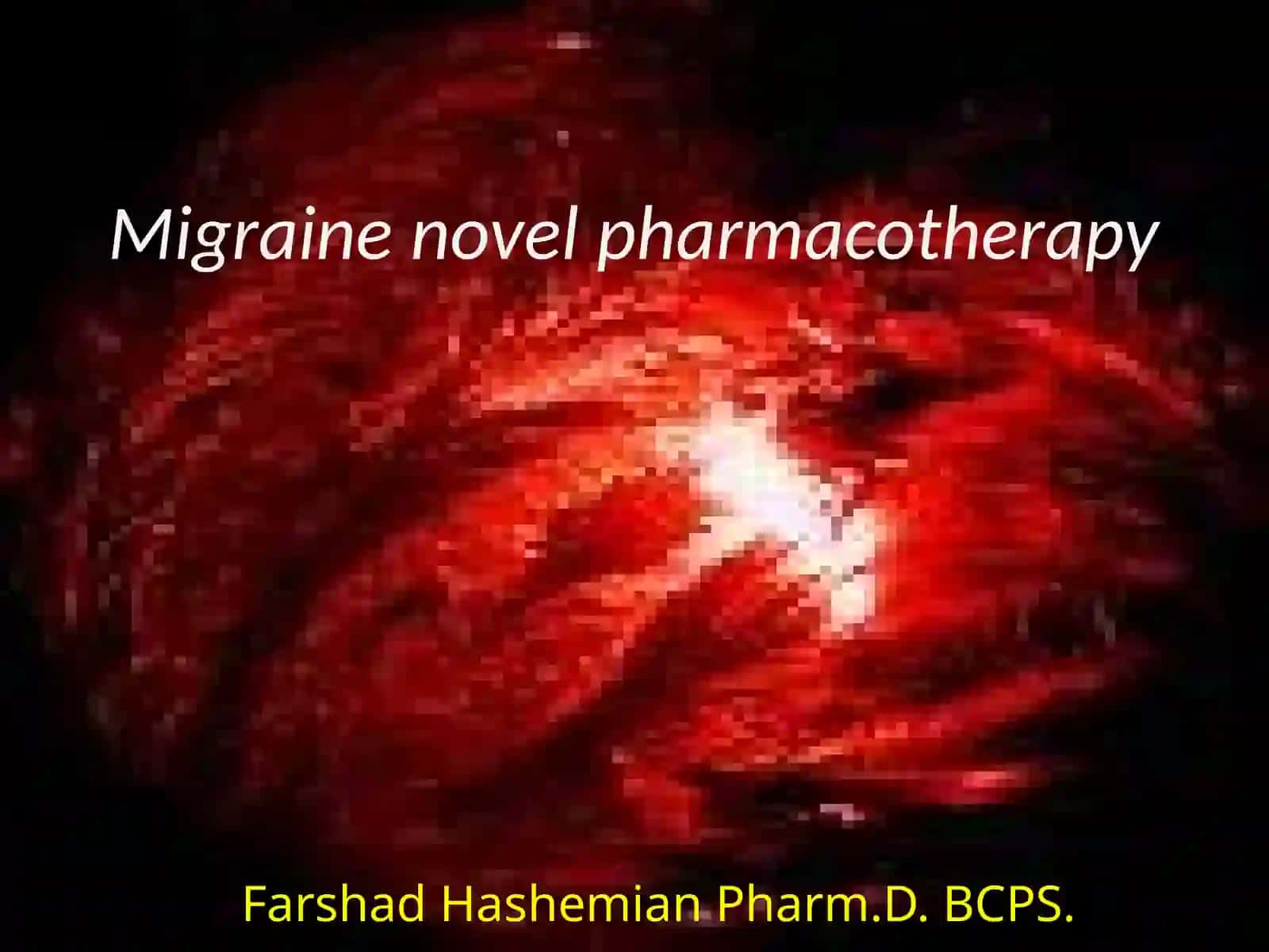 Migraine novel pharmacotherapy 2