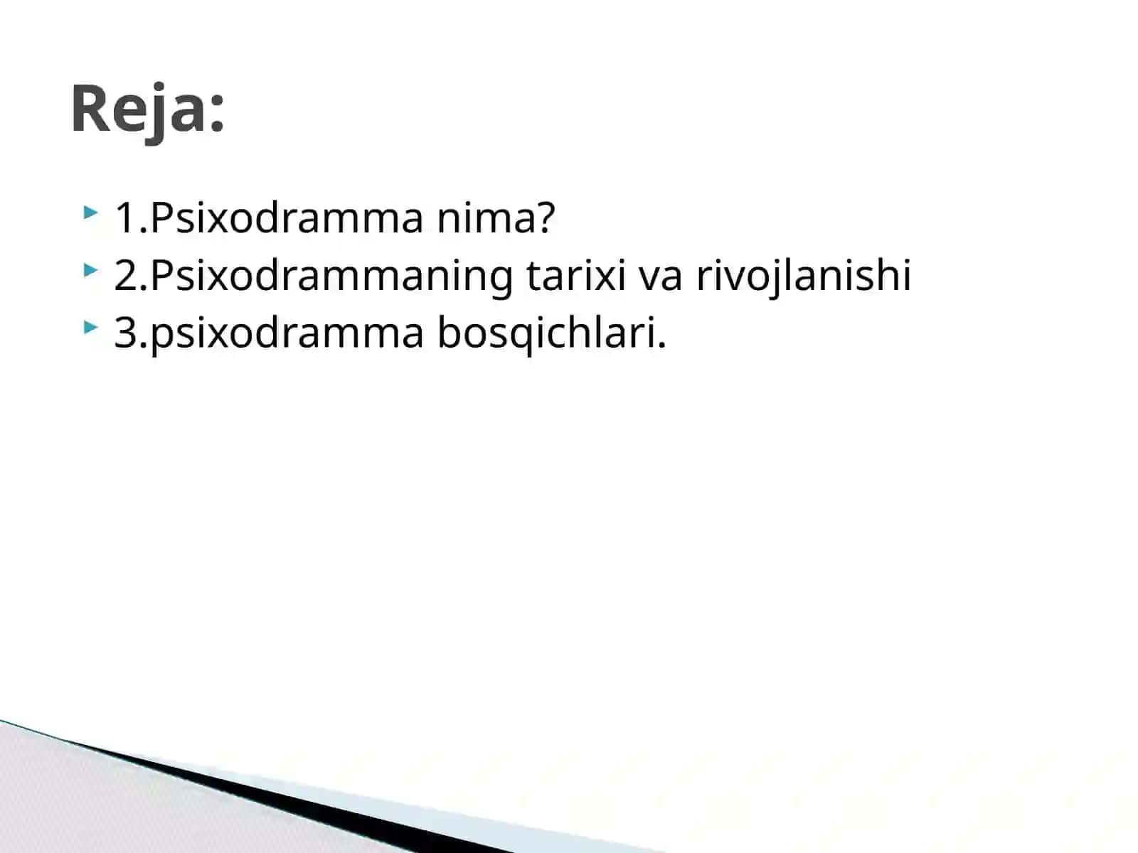 Psixodramma. Psixodrammaning tarixi va rivojlanishi 2