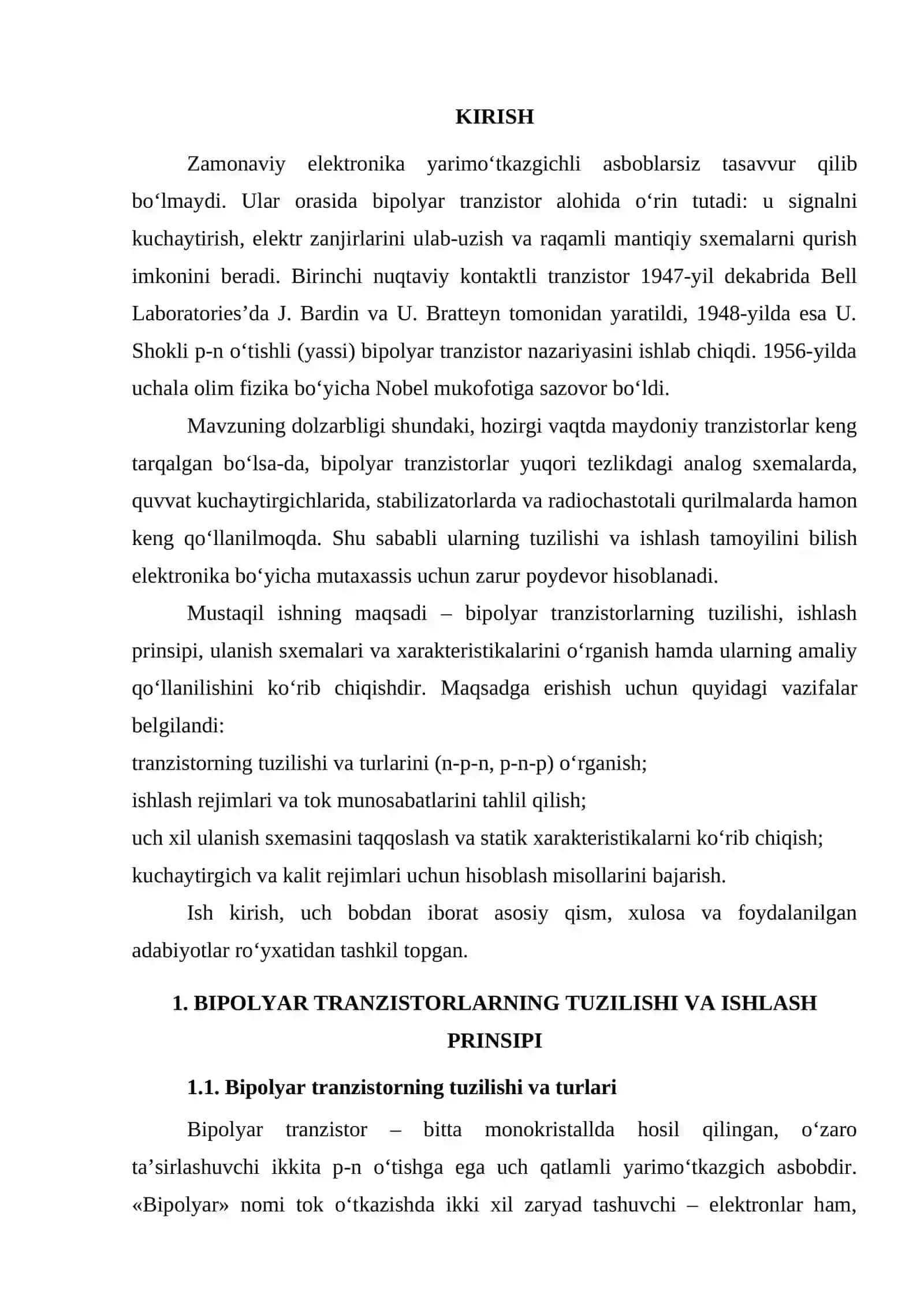 Bipolyar tranzistorlar 2
