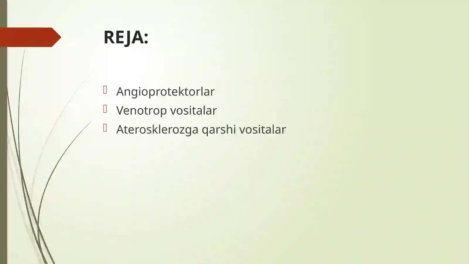 Angioprotektorlar, venotropvositalar, aterosklerozga qarshi vositalar 2