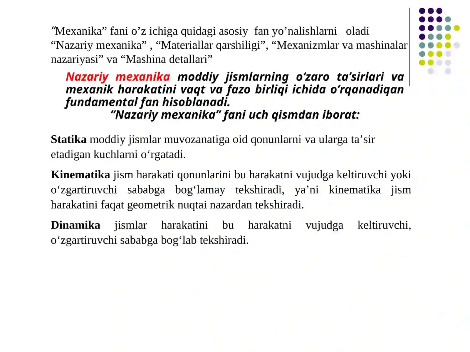 Fanning maqsadi va vazifalari 2