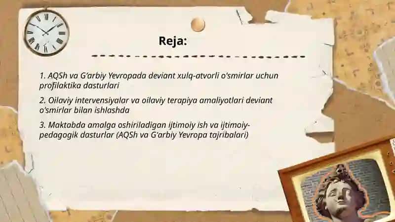 AQSh va Ğarbiy Yevropa mamlakatlarida deviant xulq atvor ōsmirlar va bolalar bilan ijtimoiy ish 2