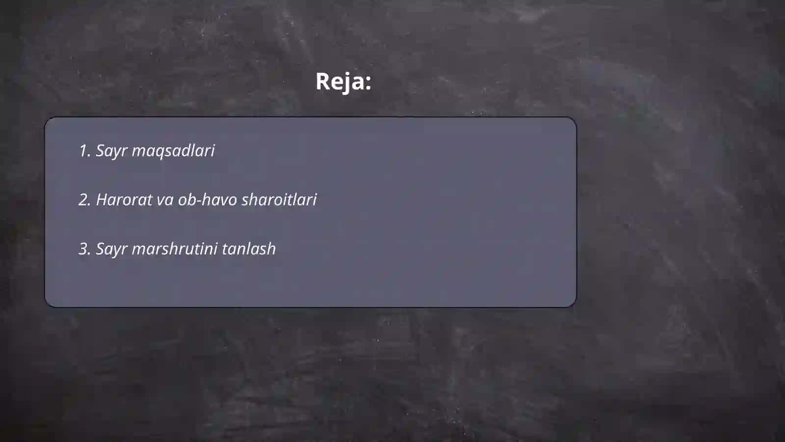 Ertalabki sayrni rejalashtirish plan-konspektini tuzish 2