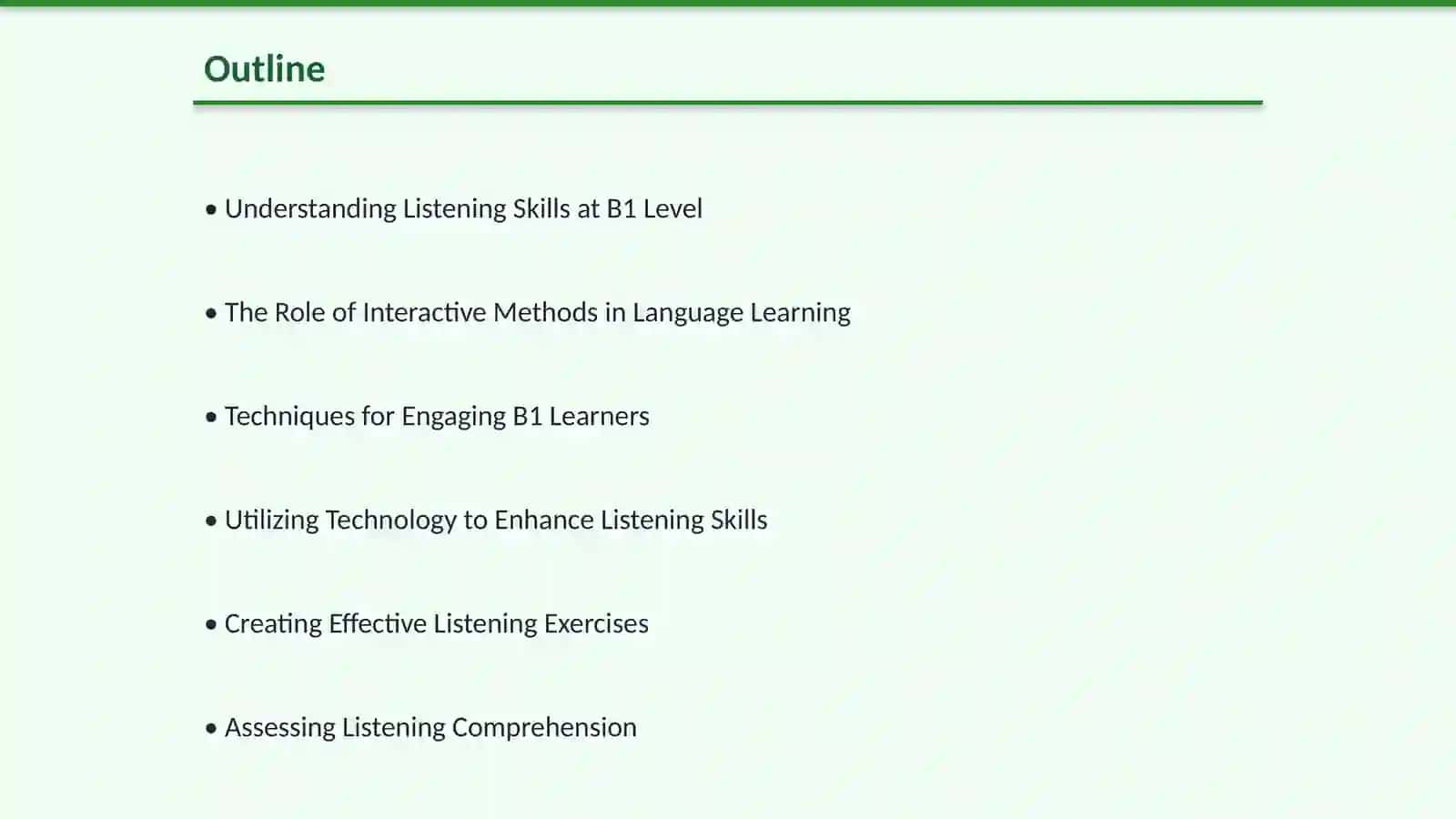 Developing listening skill through interactive methods to b1 level learners 2