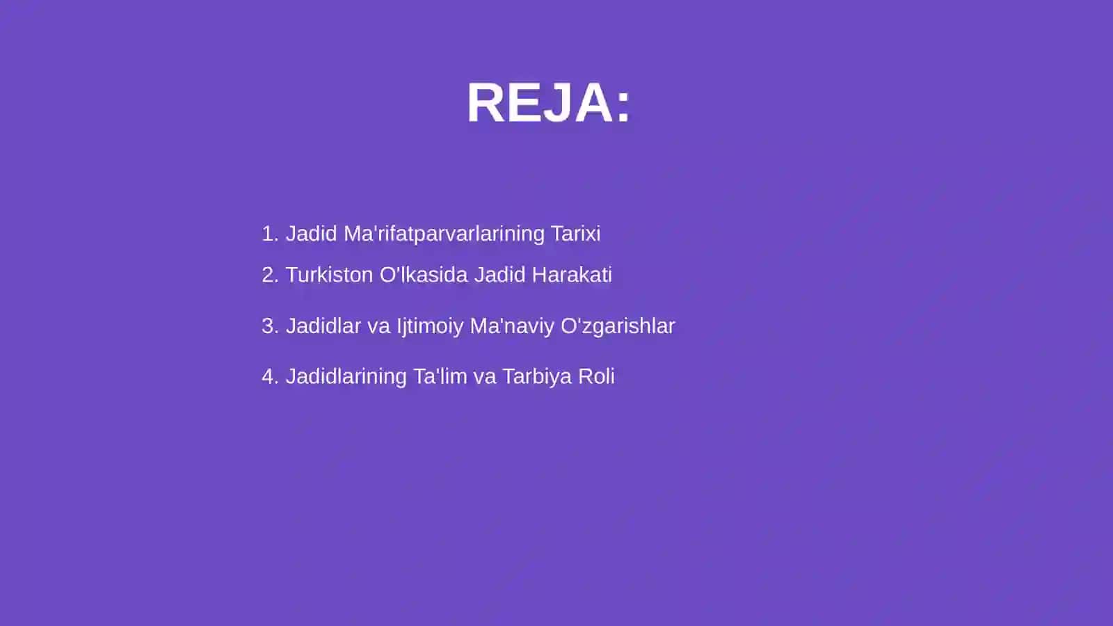 Jadid Ma'rifatparvarlarining Tarixi 2