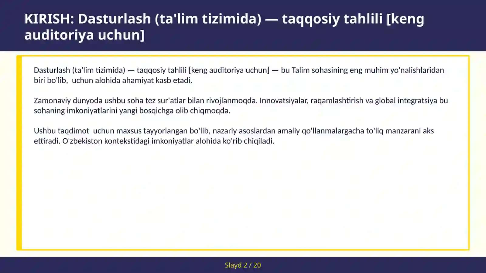 Dasturlash (ta'lim tizimida) — taqqosiy tahlili [keng auditoriya uchun] 2