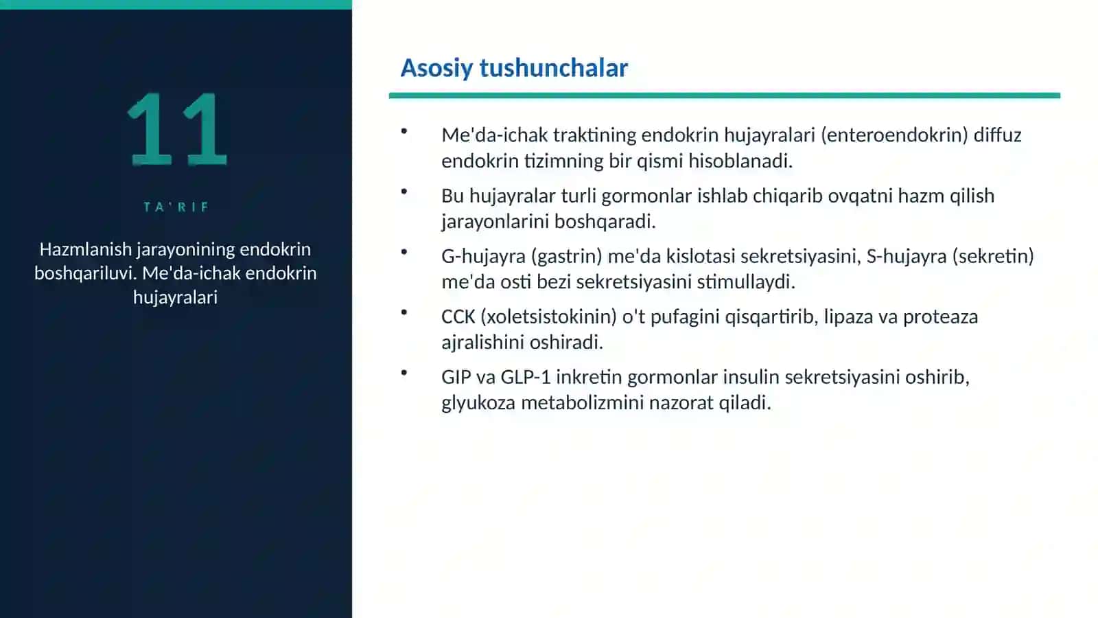 Hazmlanish jarayonining endokrin 2
